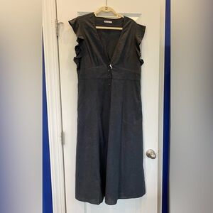 Marine Layer Light Black Maxi Sundress